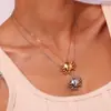 Collar Colgante Pequeño Cangrejo Personalizado de Celebridad de Internet Transfronterizo Europeo y Americano Acero Inoxidable Chapado en Oro de 18K Colgante Creativo de Nicho para Mujeres