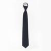 Estilo universitario de corbata negra estudiantes masculinos y femeninos 8CM cremallera perezosa sin perforaciones corbata de camisa decoración femenina ins Japonés JK