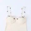 Vestido marca Z con corsé floral, ropa elástica para mujer, popular en AliExpress, moda transfronteriza europea y americana, poliéster elástico color albaricoque ZA
