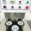 Máquina semiautomática de tapado al vacío máquina de tapado vertical caja de papel de aluminio para comida rápida de té de leche máquina semiautomática de sellado de tubos de reactivo