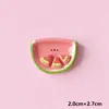 Set de Chica Fruta de Dibujos Animados Brillante DIY Accesorios de Resina Adornos Imanes para Refrigerador Llaveros Crocs Mayoreo