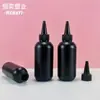 100ml150ml botella negra oscura de punta fina esmalte de uñas botella de plástico PE exprimidor oreja de mascota líquido de lavado botella de plástico envasado individual