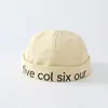 Gorro de bebé estilo chino con letras inglesas personalizadas, gorra tipo melón para niños de 2 años, sombrero de moda para actuaciones, comercio exterior