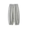 Pantalones Casuales con Estampado de Letras para Niños con Puños Cónicos y Bolsillos de Media Luna, Elegantes Pantalones Elásticos Suaves para Primavera y Otoño