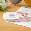 Rollo Grande de Listón Plateado Metálico de Varios Tamaños Lazo Hecho a Mano DIY Accesorios para el Cabello Materiales de Decoración Listón
