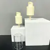 Cabeça de bomba de cobertura total de 20 dentes para pó, cabeça de bomba de material de embalagem cosmética AS para base líquida, creme BB, corretivo e base de maquiagem