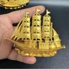 Adornos de Latón Macizo Aleación Yuanbao Cilindro Baifu Turbo Cenicero Turbo Hexagonal de Latón Giratorio Adornos