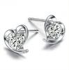 Zhen Rong aretes grandes de amatista con forma de corazón lindo para mujer, moda de Corea del Sur, joyería chapada en plata de cobre, aretes, aretes al por mayor