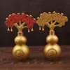 Árvore da Fortuna Ornamentos de Sorte para Virada Árvore da Fortuna Cabaça Ornamentos de Liga de Zinco Ornamentos de Liga para Virada Ornamentos Pequenos para Alívio de Estresse