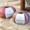 Lana Mohair Degradada Colorida 25g Hecha a Mano DIY Suéter Tejido Sombrero Muñeca Bufanda Chal Hilo Ovillo de Lana Venta al por Mayor