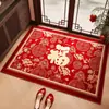 Cien Bendiciones Alfombra de Entrada Alfombra Festiva para Puerta Alfombra Roja para Entrada de Casa Resistente a la Suciedad Sin Lavado Felpudo para Pasillo Felpudo Bendito