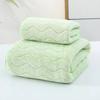Toalla de Vellón Coral Color Caramelo Fresco Color Liso Envolvente Patrón de Agua Toalla de Baño Absorbente de Agua Regalo Toalla Facial Absorbente de Agua para Baño