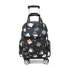 Mochila Bolsa de Mão Dobrável Leve Mala com Roda Universal Viagem de Curta Distância Escola Mochila com Haste Universal