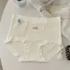 Nueva ropa interior femenina de cintura alta con micro-presión, hecha de algodón puro, cómoda y transpirable, antibacteriana 10A, con un panel frontal extendido y diseño de tiro bajo en forma de escudo