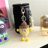 Lindo Llavero de Coche de Dibujos Animados de Briquetas Pequeñas, Muñeco de Peluche, Colgante para Bolso, Accesorios, Regalo