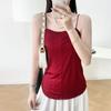 Diseño Chaleco de Cinta de Ácido Acético para Mujer Verano 2025 Nuevo Ajustado Adelgazante Interior Delgado Camisa Base Superior