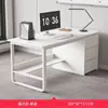 Escritorio de oficina simple y moderno con cajones, escritorio para computadora, estación de trabajo de oficina, muebles de oficina comerciales