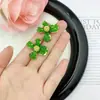 Estilo Coreano Super Hada Dulce Diamante Goteo de Aceite Lazo Amor Borla Pendientes Elegantes Lujo Ligero Sentido de Alta Gama Pendientes Delicados