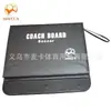 Tablero táctico de fútbol Myka, plegable de 2,5 pulgadas, tablero de entrenamiento de cuero, tablero de entrenamiento magnético, tablero de comando, tablero táctico