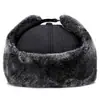 Gorra estilo Lei Feng para hombre, gorro de algodón de invierno para mediana edad y ancianos, gorro para ciclismo con protección para los oídos para exteriores, gorro de esquí a prueba de frío con forro polar, gorro cálido al por mayor