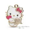 Série Exclusiva de Pingentes Coloridos de Gato Charms de Liga para Chaveiro de DIY Feito à Mão Pulseira de Desenho Animado Acessórios de Joias