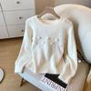 Suéter de Punto de Cuello Redondo de Estilo Popular de Alta Calidad de Guangzhou Thirteen Lines ~ Suave Estilo para Mujer, Top Grueso Único Chic para Otoño e Invierno