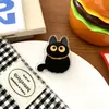 Clip de sellado de papelería de PP acrílico Gato lindo Clip para notas de dibujos animados Gato negro Estilo Ins