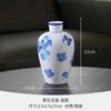 Vaso hidropônico cerâmico azul e branco Ornamentos chineses Arranjo de flores para sala de estar Flor artificial Varanda Gabinete de TV Acessórios criativos para casa