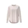 Novo Cobertura de Yoga de Seda de Gelo, Gola Redonda, Solto, Respirável, Camiseta Esportiva Versátil de Manga Longa, Seda de Gelo Respirável com Toque Fresco