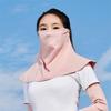 Bufanda Protectora Solar para Cuello de Seda de Hielo, Protección para el Cuello, Manga para el Cuello, Artefacto para Conducir, Chal con Protección UV, Máscara para Montar, Verano para Mujer