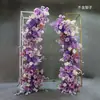 Adereços de Casamento: Arco Floral em Forma de Chifre, Cenário de Palco, Painel Curvo Pronto para Casamento ao Ar Livre