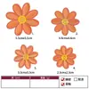 Patches de bordado de margarida autoadesivos e sem costura para reparar furos em roupas, acessórios de bordado decorativos para roupas, bolsas, sapatos e chapéus