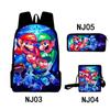 Tubería de Agua Transfronteriza Mario Mario Bolsa Impresa a Color Set de Tres Piezas Tela Oxford Bolso para Estudiantes de Hombre y Mujer