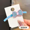 Nuevo pasador de pelo con lazo de diamantes de imitación coreano, pinza lateral, dulce accesorio para el cabello para mujer, pasador de pelo nuevo, compacto y exquisito