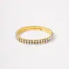 Joyería de Mano Transfronteriza, Pulseras de Aleación de Lujo Ligero y Gama Alta, Pulseras de Diamantes y Pedrería en Dos Tonos, Pulseras y Joyería de Moda para Mujer al por Mayor