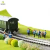 Estatuetas Coloridas DIY Recebidas para Você Fazer Modelo de Caixa de Areia Arquitetônica Materiais Paisagem Miniatura Mini Estatuetas