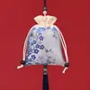 Venta al por mayor de fábrica, bolsita para joyería, bolsita para aromaterapia, bolsita tejida con bordado, bolsita pequeña, bolsita de brocado tradicional chino zen.