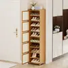 Zapatero simple de múltiples niveles para uso doméstico, modelo nuevo para entrada interior, zapatero atractivo para apartamentos de alquiler, zapatero a prueba de polvo y ahorrador de espacio para pasillo