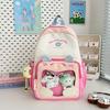 Mochila de Estudante com Orelhas de Gato Fofas Nova de Grande Capacidade para Ensino Fundamental e Médio Mochila Escolar de Estudante com Aparência Moderna