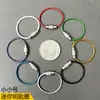 Llavero Pequeño Colorido Anillo de Alambre de Acero Inoxidable Recubierto de Goma Colgante Colgante Hecho a Mano DIY Accesorios de Ferretería Llavero