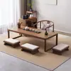 Mesa de Chá Estilo Japonês em Madeira Maciça, Mesa de Chá Tatami, Pequena Mesa de Chá para Varanda, Mesa Baixa para Janela de Canto, Mesa Minimalista para Janela de Canto Inspirada em Zen para Uso Doméstico