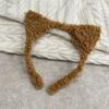 "Corea del Sur Accesorios para el Cabello Lindo Diadema de Gato Pelusa Dulce Orejas de Gato Accesorios para el Cabello Diadema para Mascarilla Facial Sombrerería"