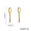 Pendientes de Moda Europeos y Americanos para Mujer Pendientes de Moda Personalizados Chapados en Cobre Oro Real Completamente Diamantados Hebilla de Oreja Dulce de Temperamento para Damas