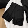 Pantaloncillos tipo bóxer sin costuras de cintura alta para mujer, antibacterianos, control de abdomen, realce de glúteos, shorts de seguridad anti-exposición, leggings dos en uno