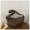 Bolsa Cruzada Casual Estilo Dulce Coreano Moda Diseño de Estrella Bolsa Dumpling Versátil Moderna Casual para Chica Bolso de Hombro Único de Tela