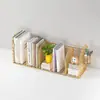 Estantería de mesa simple, estante de almacenamiento para escritorio de oficina, estante de almacenamiento pequeño al lado del escritorio, estantería de hierro para niños