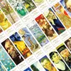 30 Piezas de Marcadores de Libros con Estampado Dorado de Arte Vintage Pintura al Óleo de Van Gogh Decoración DIY Tarjetas de Anotación de Lectura de Estudiante de Gama Alta Regalo