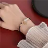Pulseira da Marca Fu Boa Sorte Ins Design de Nicho Corda de Mão Trançada à Mão Ônix Branco Melhor Amigo de Casal Joia de Mão Feminina Presente