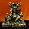 Ornaments de Latão de Zhao Gongming Deus da Riqueza Wu Montado em Tigre Marechal Zhao Estátuas de Bronze Grandes Decorações para Casa Sala de Estar Escritório