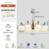Lustre Vintage Francês para Sala de Estar Retro Madeira de Nogueira Luxo Leve Vidro de Alta Qualidade Grande Novo 2026 Luz Principal do Hall